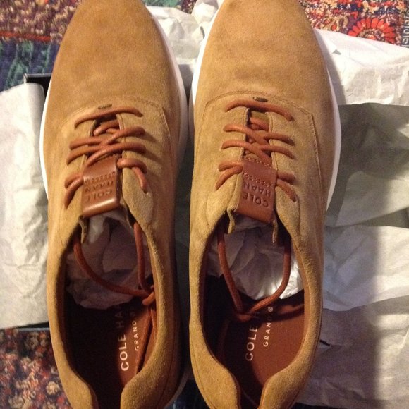 Cole Haan Men\'s Grand Horizon Brown Suede Oxford Casual Shoes 11.5M - NIB main image 7